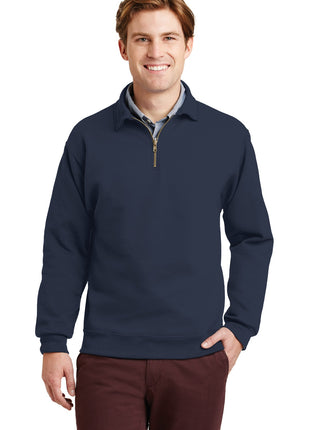 Jerzees® Super Sweats® NuBlend® - 1/4-Zip Sweatshirt with Cadet Collar.  4528M - J. Navy | Jerzees
