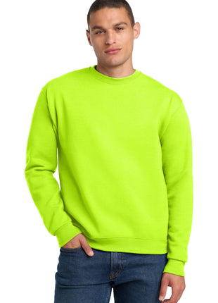 Jerzees® Super Sweats® NuBlend® - Crewneck Sweatshirt.  4662M - Safety Green | Jerzees