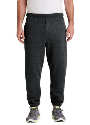 Jerzees® Super Sweats® NuBlend® - Sweatpant with Pockets.  4850MP - Black Heather | Jerzees