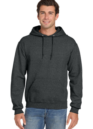 Jerzees® Super Sweats® NuBlend® - Pullover Hooded Sweatshirt.  4997M - Black Heather | Jerzees