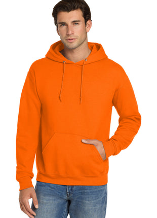 Jerzees® Super Sweats® NuBlend® - Pullover Hooded Sweatshirt.  4997M - Safety Orange | Jerzees