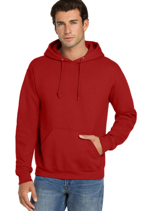 Jerzees® Super Sweats® NuBlend® - Pullover Hooded Sweatshirt.  4997M - True Red | Jerzees