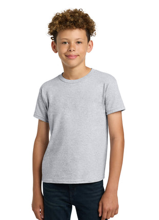 Gildan® - Youth  Heavy Cotton™ 100% Cotton T-Shirt.  5000B - Ash | Gildan