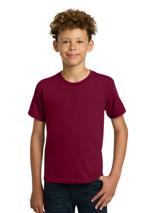 Gildan® - Youth  Heavy Cotton™ 100% Cotton T-Shirt.  5000B - Garnet | Gildan