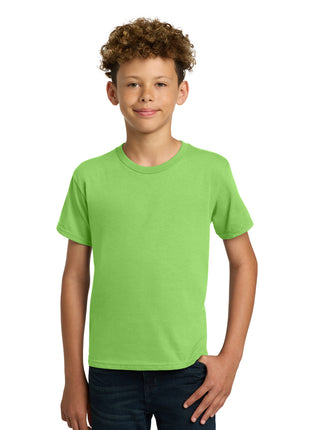 Gildan® - Youth  Heavy Cotton™ 100% Cotton T-Shirt.  5000B - Lime | Gildan