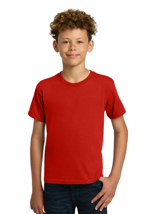 Gildan® - Youth  Heavy Cotton™ 100% Cotton T-Shirt.  5000B - Red | Gildan