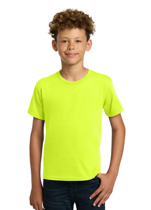 Gildan® - Youth  Heavy Cotton™ 100% Cotton T-Shirt.  5000B - Safety Green | Gildan