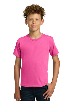 Gildan® - Youth  Heavy Cotton™ 100% Cotton T-Shirt.  5000B - Safety Pink | Gildan