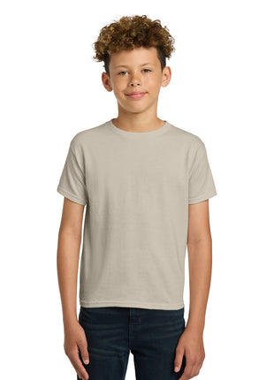 Gildan® - Youth  Heavy Cotton™ 100% Cotton T-Shirt.  5000B - Sand | Gildan