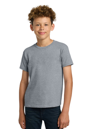 Gildan® - Youth  Heavy Cotton™ 100% Cotton T-Shirt.  5000B - Sport Grey | Gildan