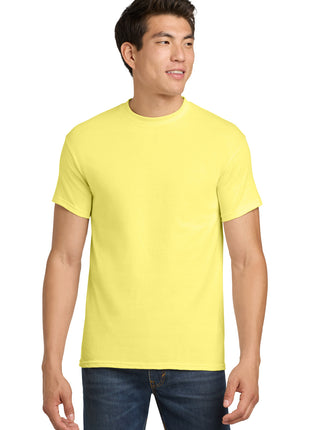 Gildan® - Heavy Cotton™ 100% Cotton T-Shirt.  5000 - Cornsilk | Gildan