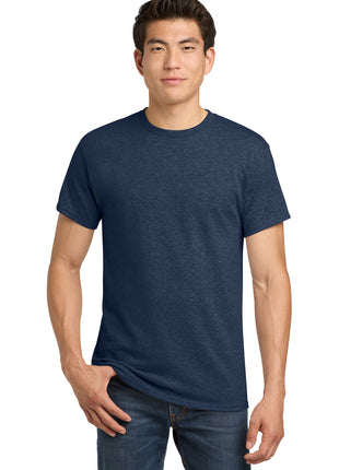 Gildan® - Heavy Cotton™ 100% Cotton T-Shirt.  5000 - Heather Navy | Gildan