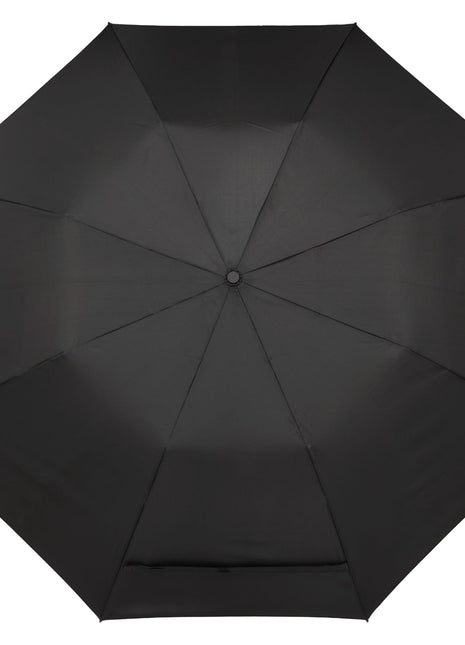 58" Recycled Folding Golf Umbrella - Black | PromoEO