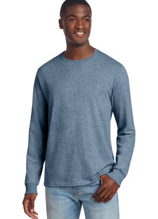 Jerzees® Premium Blend Ring Spun Long Sleeve T-Shirt 560LS - Denim Heather | Jerzees
