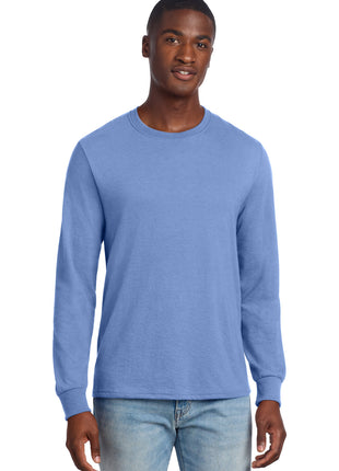 Jerzees® Premium Blend Ring Spun Long Sleeve T-Shirt 560LS - Purple Iris | Jerzees