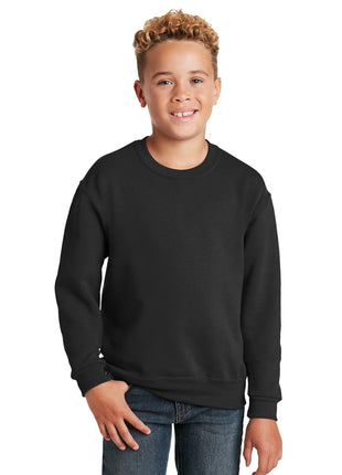 Jerzees® - Youth NuBlend® Crewneck Sweatshirt.  562B - Black | Jerzees