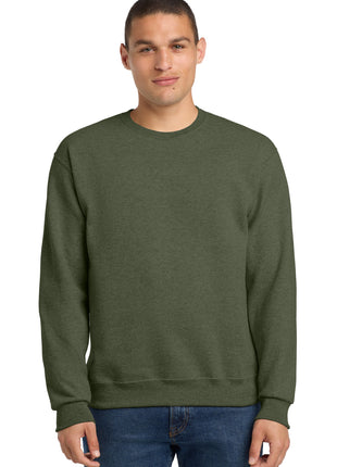 Jerzees® - NuBlend® Crewneck Sweatshirt.  562M - Military Green Heather | Jerzees