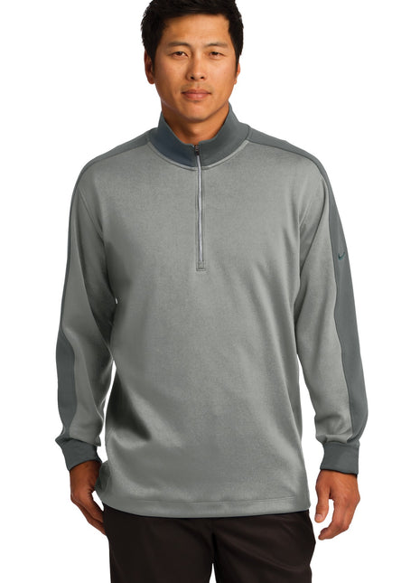 Nike Dri-FIT 1/2-Zip Cover-Up. 578673 - Athletic Grey Heather/ Dark Grey | Nike