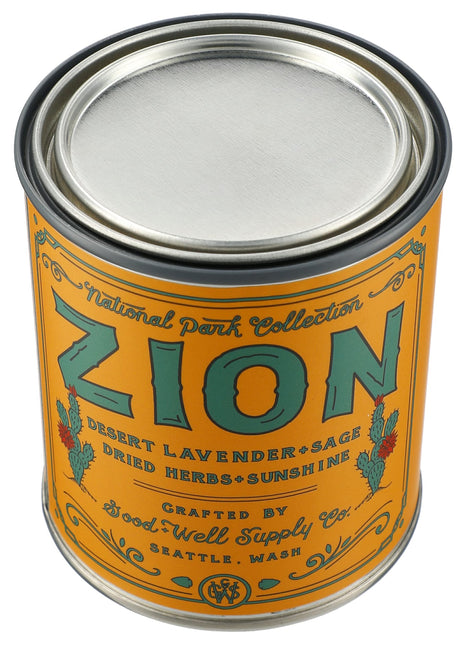 Zion National Park 14 oz Candle - Multi-Colored | GOOD & WELL SUPPLY CO