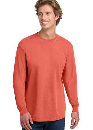 COMFORT COLORS ® Heavyweight Ring Spun Long Sleeve Tee. 6014 - Bright Salmon | Comfort Colors
