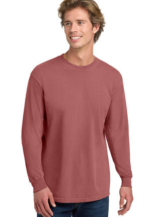 COMFORT COLORS ® Heavyweight Ring Spun Long Sleeve Tee. 6014 - Crimson | Comfort Colors
