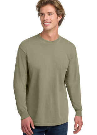 COMFORT COLORS ® Heavyweight Ring Spun Long Sleeve Tee. 6014 - Khaki | Comfort Colors