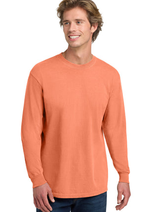 COMFORT COLORS ® Heavyweight Ring Spun Long Sleeve Tee. 6014 - Melon | Comfort Colors