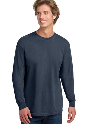 COMFORT COLORS ® Heavyweight Ring Spun Long Sleeve Tee. 6014 - Navy | Comfort Colors