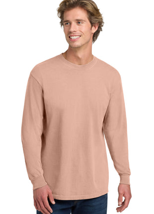 COMFORT COLORS ® Heavyweight Ring Spun Long Sleeve Tee. 6014 - Peachy | Comfort Colors