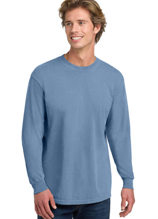 COMFORT COLORS ® Heavyweight Ring Spun Long Sleeve Tee. 6014 - Washed Denim | Comfort Colors