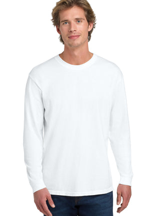 COMFORT COLORS ® Heavyweight Ring Spun Long Sleeve Tee. 6014 - White | Comfort Colors