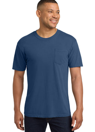 COMFORT COLORS ® Heavyweight Ring Spun Pocket Tee. 6030 - China Blue | Comfort Colors