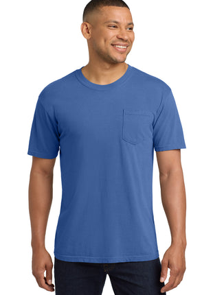 COMFORT COLORS ® Heavyweight Ring Spun Pocket Tee. 6030 - Flo Blue | Comfort Colors