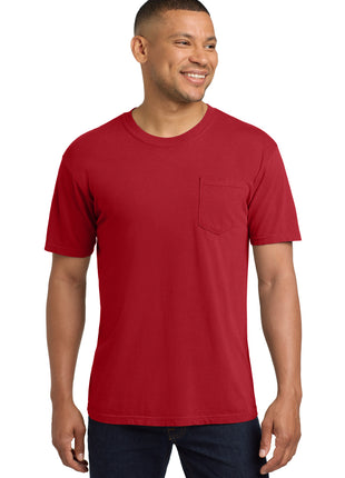 COMFORT COLORS ® Heavyweight Ring Spun Pocket Tee. 6030 - Red | Comfort Colors