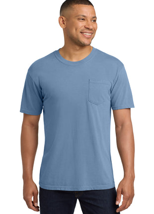 COMFORT COLORS ® Heavyweight Ring Spun Pocket Tee. 6030 - Washed Denim | Comfort Colors