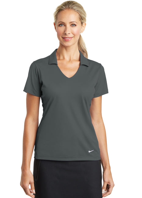 Nike Women's Dri-FIT Vertical Mesh Polo. 637165 - Anthracite | Nike
