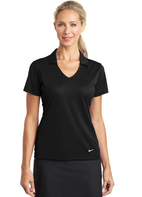 Nike Women's Dri-FIT Vertical Mesh Polo. 637165 - Black | Nike