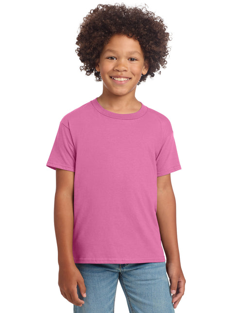 Gildan Youth Softstyle® T-Shirt 64000B - Azalea | Gildan