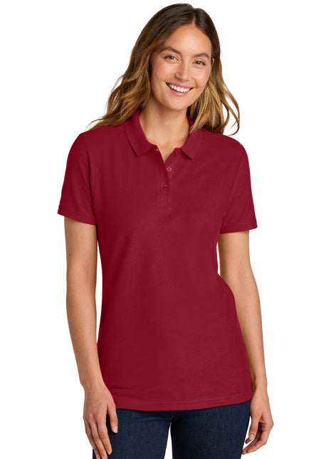 Gildan Softstyle® Women's Pique Polo 64800L - Cherry Red | Gildan