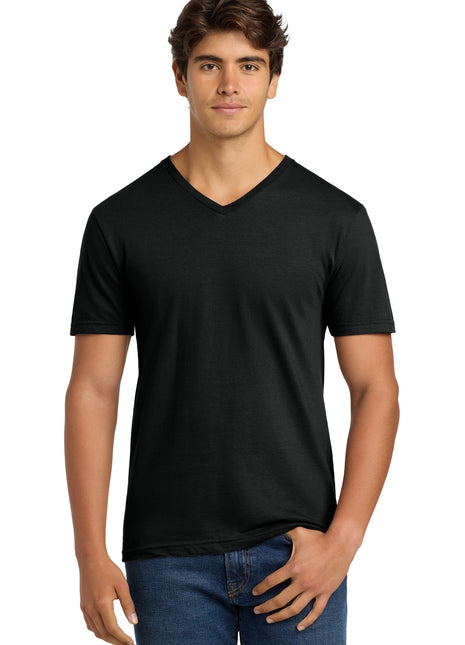 Gildan Softstyle® V-Neck T-Shirt. 64V00 - Black | Gildan