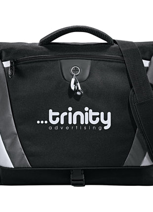 Slope 15" Computer Messenger Bag - Black | PromoEO