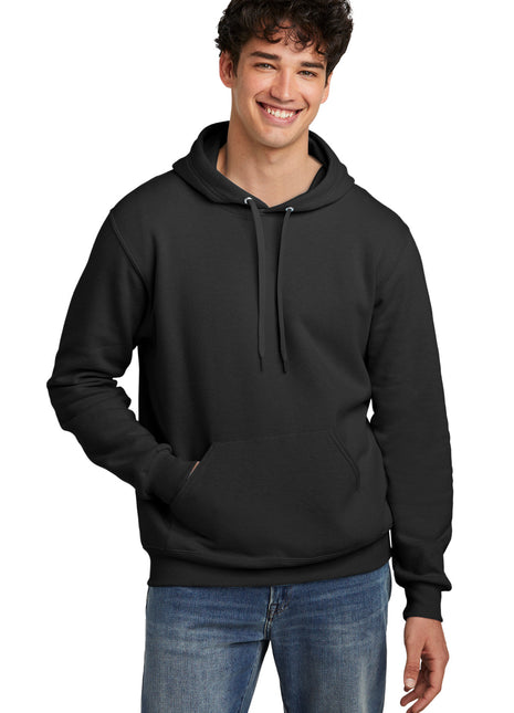 Jerzees Eco™ Premium Blend Pullover Hooded Sweatshirt 700M - Black Ink Heather | Jerzees