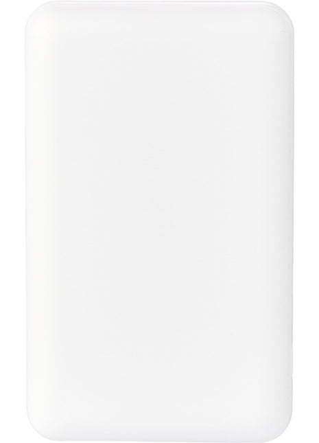 UL Listed Connect 5000 mAh Wireless Power Bank - White | PromoEO