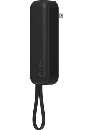 Wally Pro 20 5000 mAh Powerbank and Wall Charger - Black | Nimble