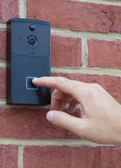 Smart Wifi Video Doorbell - Black | PromoEO