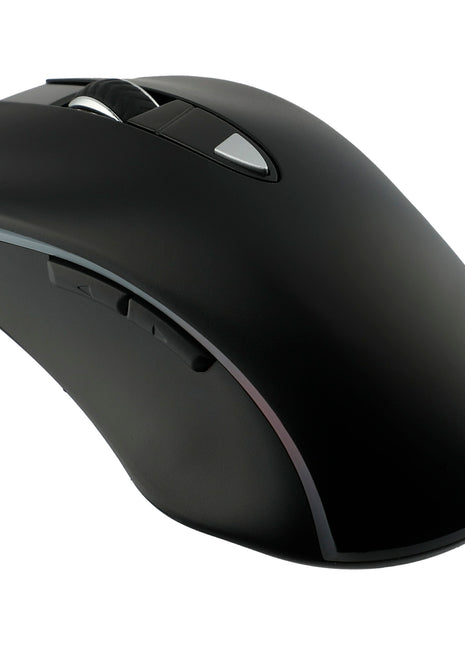 Light Up Logo Wireless Optical Mouse - Black | PromoEO