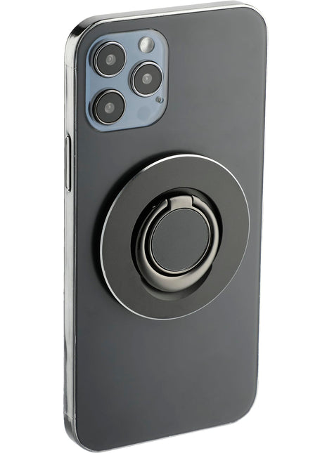 MagClick Phone Ring Holder and Stand - Black | PromoEO
