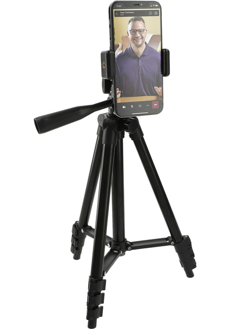 Cell Phone Adjustable Tripod Stand - Black | PromoEO
