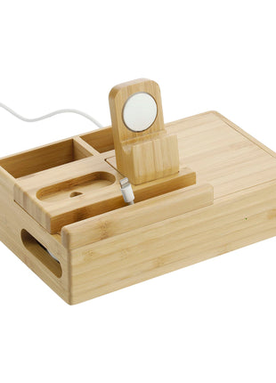 Bamboo Fast Wirelsss Charging Dock Station