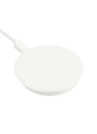 Recycled ABS MagClick™ Fast Wireless Charging Pad - White | PromoEO